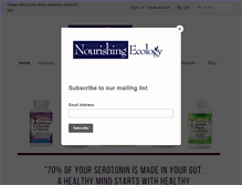 Tablet Screenshot of nourishingecology.com.au